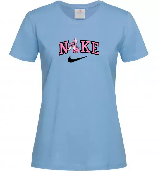 Жіноча футболка Енджел (Стіч) Блакитний фото