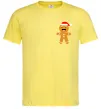 Чоловіча футболка Новорічний пряник маленький Лимонний фото