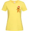 Жіноча футболка Новорічний пряник маленький Лимонний фото