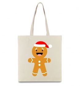 Еко-сумка Новорічний пряник маленький Еко-сумка Новорічний пряник маленький