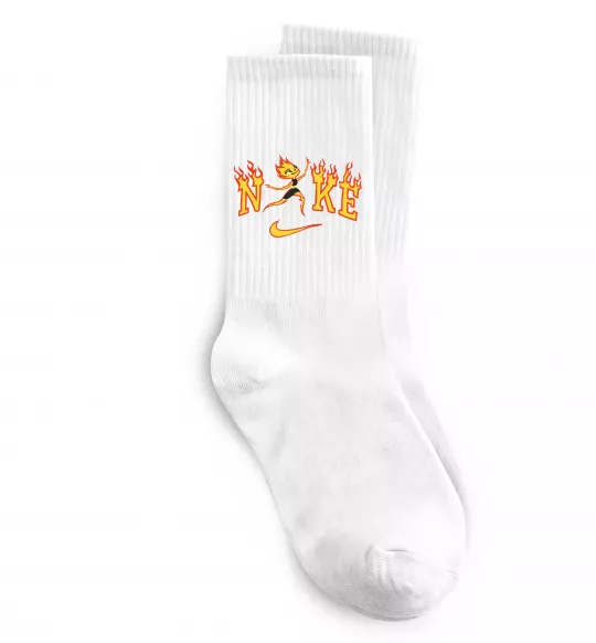 Носки Стихії вогонь Белый фото