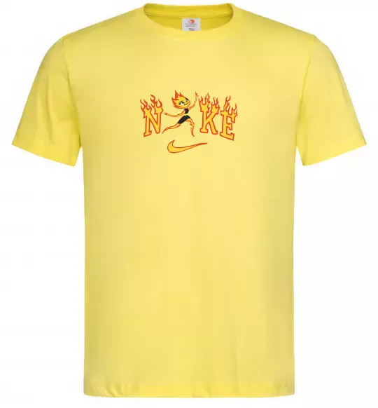 Чоловіча футболка Стихії вогонь Лимонний фото