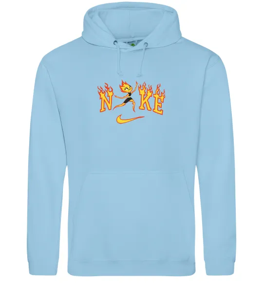 Женская толстовка (худи) Стихії вогонь Голубой фото