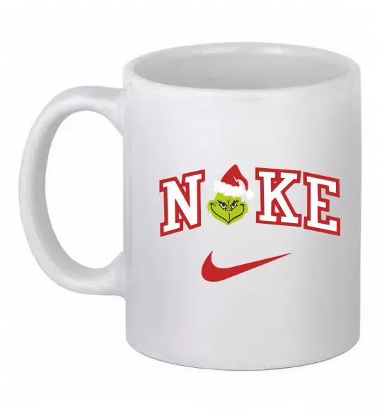 Чашка керамічна Грінч значок Білий фото