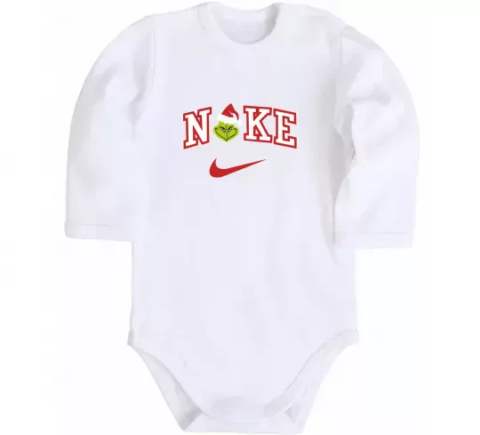 Дитячий бодік Грінч значок Білий фото