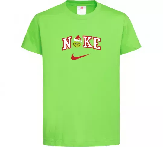 Детская футболка Грінч значок Лаймовый фото