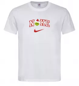 Мужская футболка Грінч значок Белый фото