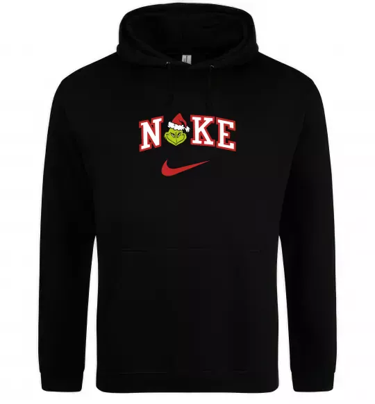 Чоловіча толстовка (худі) Грінч значок Чорний фото