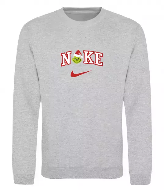 Світшот Грінч значок Сірий меланж фото