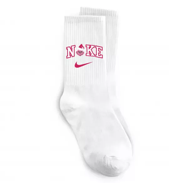 Носки Грінч рожевий Белый фото