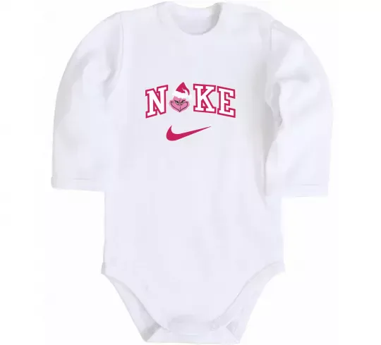 Детский боди Грінч рожевий Белый фото