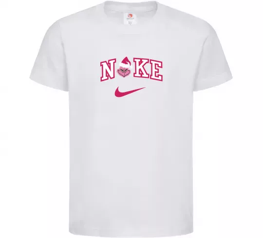 Детская футболка Грінч рожевий Белый фото