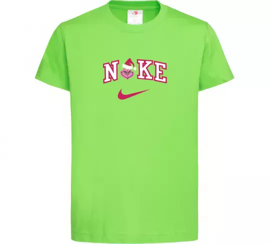 Детская футболка Грінч рожевий Лаймовый фото