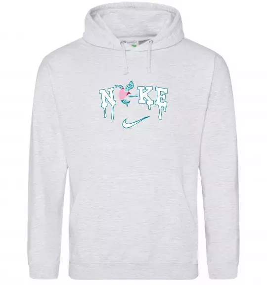 Женская толстовка (худи) Стихії вода Серый меланж фото