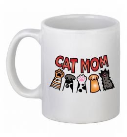 Чашка керамічна Cat mom лапки