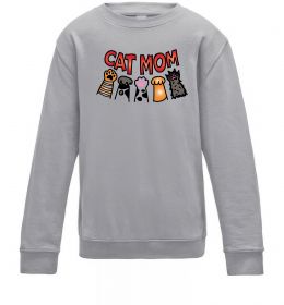 Дитячий світшот Cat mom лапки