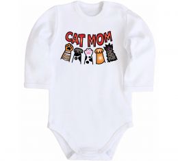 Дитячий бодік Cat mom лапки