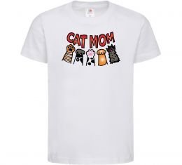 Детская футболка Cat mom лапки