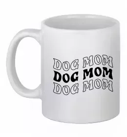 Чашка керамічна Dog mom Білий фото