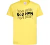 Дитяча футболка Dog mom Лимонний Дитяча футболка Dog mom Лимонний фото