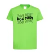 Детская футболка Dog mom Лаймовый фото