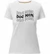Жіноча преміум футболка Dog mom Білий фото