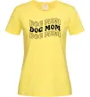 Жіноча футболка Dog mom Лимонний Жіноча футболка Dog mom Лимонний фото