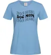 Жіноча футболка Dog mom Блакитний Жіноча футболка Dog mom Блакитний фото