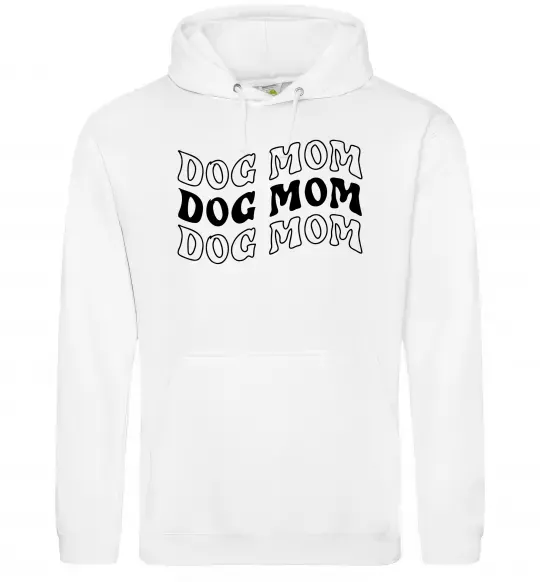Жіноча толстовка (худі) Dog mom Білий фото