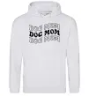 Жіноча толстовка (худі) Dog mom Сірий меланж фото