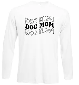 Лонгслив Dog mom Белый фото