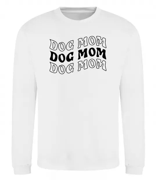 Світшот Dog mom Білий фото