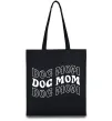 Еко-сумка Dog mom Чорний фото