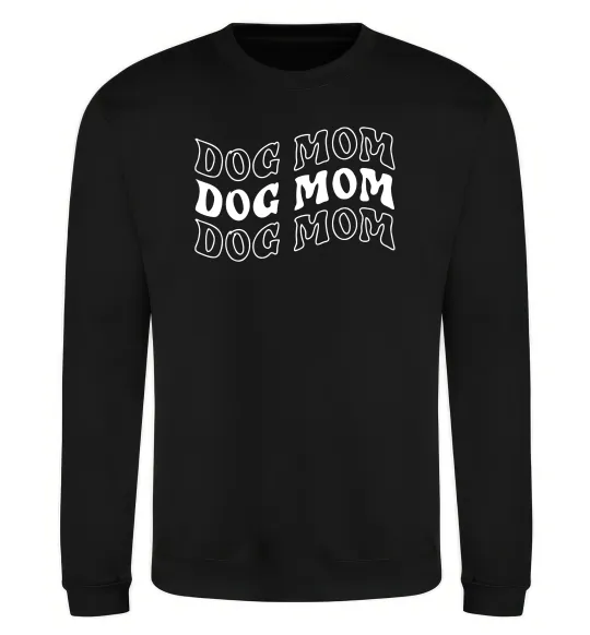 Свитшот Dog mom Черный фото