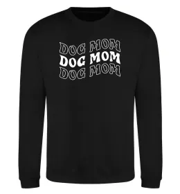 Світшот Dog mom Чорний фото
