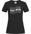 Жіноча футболка Dog mom Чорний Жіноча футболка Dog mom Чорний фото