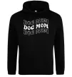 Жіноча толстовка (худі) Dog mom Чорний фото