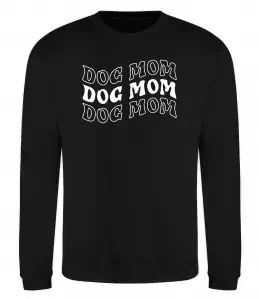 Світшот Dog mom Чорний фото