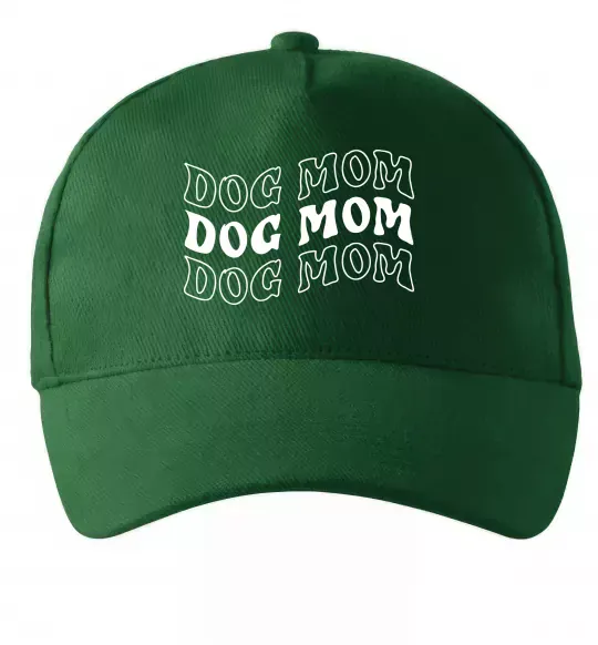 Кепка Dog mom Темно-зелений фото
