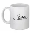 Чашка керамічна Dog mom line Білий фото