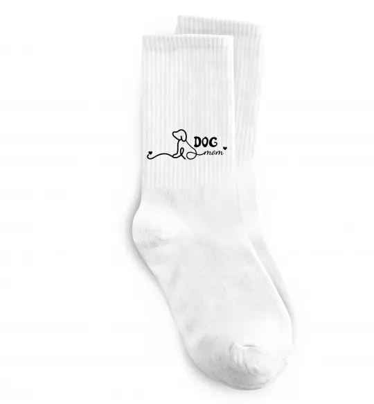 Носки Dog mom line Белый фото