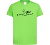 Детская футболка Dog mom line Лаймовый фото