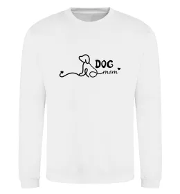 Світшот Dog mom line Білий фото