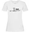 Женская футболка Dog mom line Белый фото