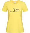 Женская футболка Dog mom line Лимонный фото