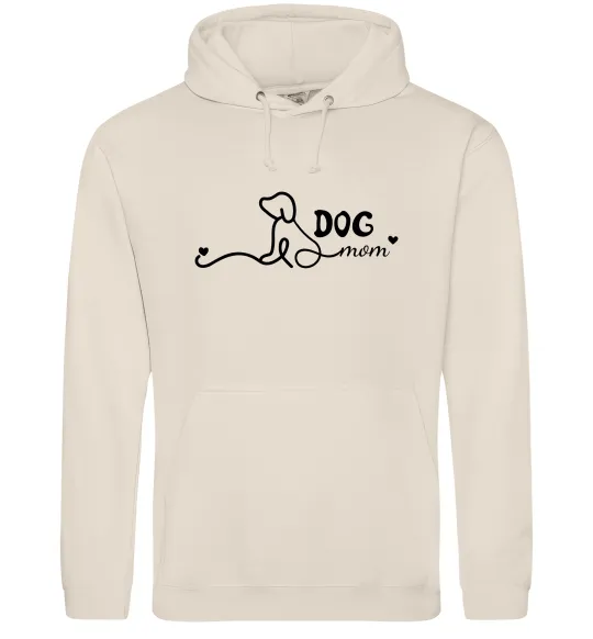 Женская толстовка (худи) Dog mom line Таш фото