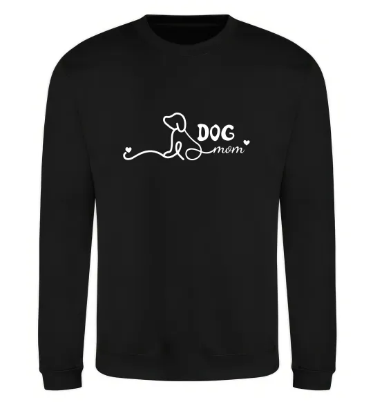 Свитшот Dog mom line Черный фото