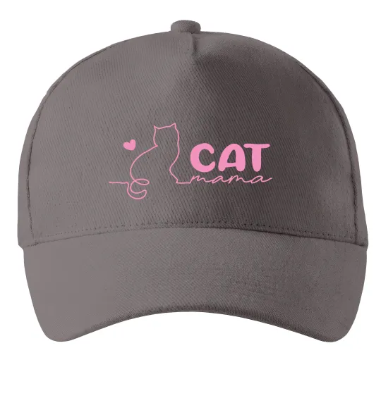 Кепка Cat mama pink Серый фото