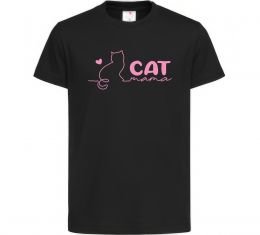 Дитяча футболка Cat mama pink