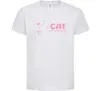 Дитяча футболка Cat mama pink Білий фото